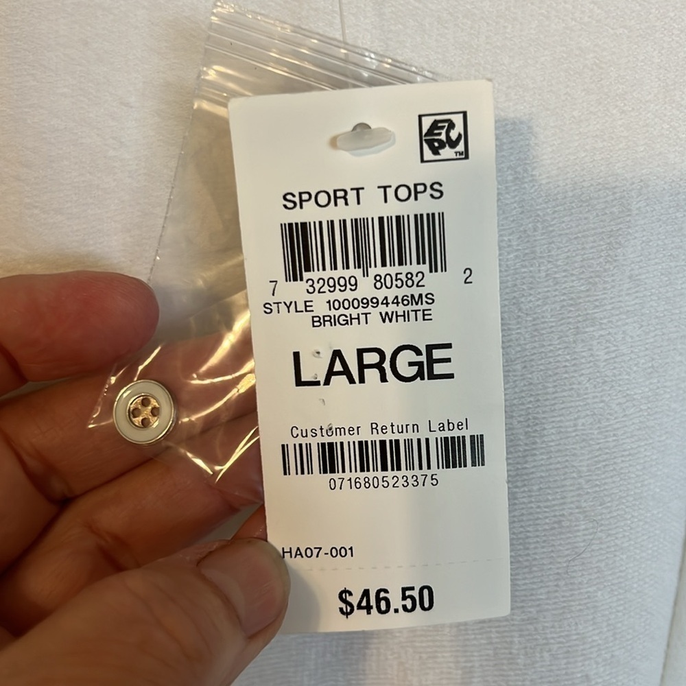 Karen Scott Sport cardigan. Size L. NWT. - Picture 4 of 10